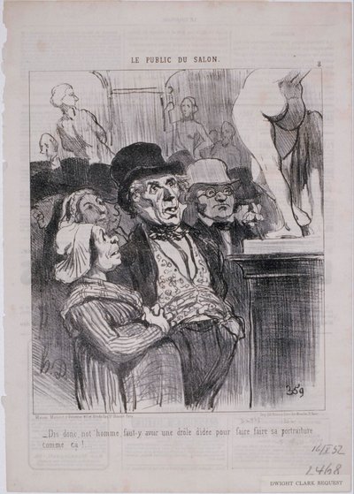 サロンの観客-だから、男、それをやる... 作： Honoré Daumier